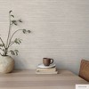 Tempaper & Co. 15 sq ft Horizontal Faux Grasscloth Textured Peel and Stick Wallpaper Beige - 3 of 4