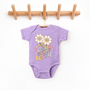 The Juniper Shop Twinning With Bestie Baby Bodysuit - 1 of 2