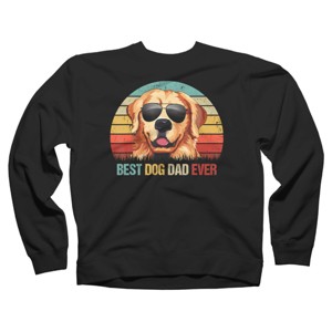 Adult Design By Humans Best Dog Dad Ever Golden Retriever By LuckyCharm99 Sweatshirt - 1 of 2