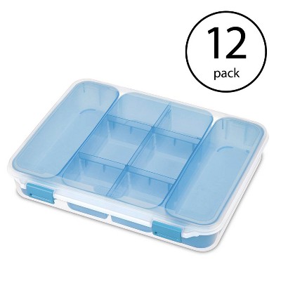 Sterilite 14028606 Divided Storage Case for Crafting and Hardware (12 Pack)