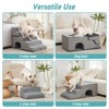 Wide Dog Stairs with Tunnel / 5-Step Foam Pet Ramp - 2 of 4