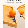 Bamboo Bed Tray Table with Foldable Legs, Breakfast Tray for Sofa, Bed, Eating, Working, Used As Laptop Desk Snack Tray by Pipishell - 3 of 4