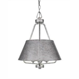 Toltec Lighting Sonora 3 - Light Chandelier in  Aged Silver - 1 of 1