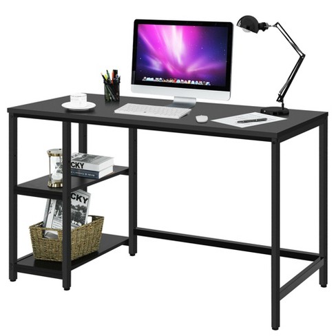 Costway 47.5'' Computer Desk Writing Desk Workstation w/ 4-Tier Shelves