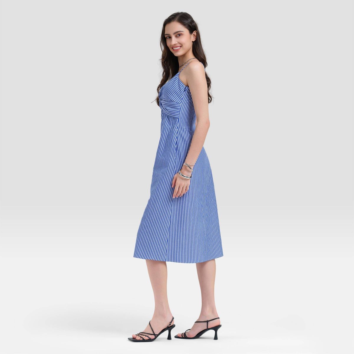 Women's Twist-Front Midi Cami Dress - A New Day™ - thumbnail 5