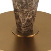 Uttermost Tyree Floor Lamp-Faceted Brown Marble with Off-White Linen Shade - 3 of 4