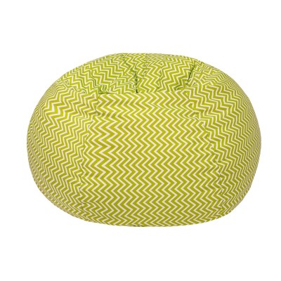 Toddler Cosmo ZigZag Print Bean Bag Chartreuse - Gold Medal