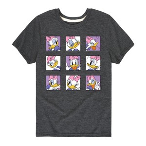 Girls' - Disney - Daisy Emotions Grid Short Sleeve Graphic T-Shirt - 1 of 4