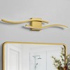 KAISITE 24in Dimmable LED Bathroom Vanity Light 5CCT Modern Wavy Bar Over Mirror Lighting - 4 of 4