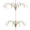 Kurt Adler 33-inch Metal Gold Ceiling Suspended Tree - 2 of 4