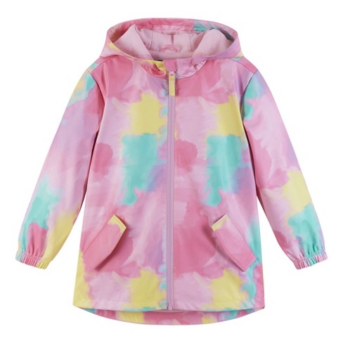 Andy Evan Toddler Girls Tie Dye Windbreaker Pink Size XS 4 5