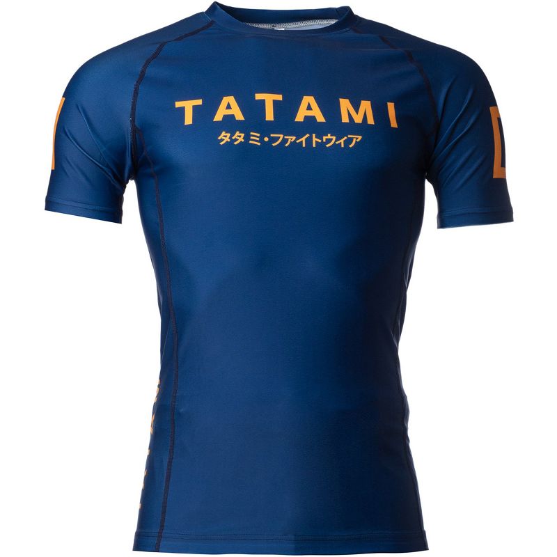 Tatami Fightwear Katakana Short Sleeve Rashguard - Navy, 1 of 7