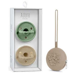 La’dore Baby Pacifier & Case Set – BPA-Free Silicone Soother for Teething Relief + Portable Pacifier Holder for Travel & Storage - 1 of 4