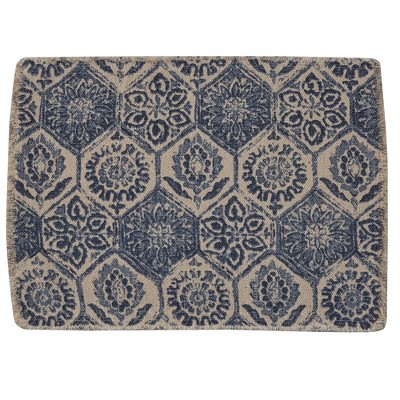 Split P Mosaic Tile Printed Placemats - Blue