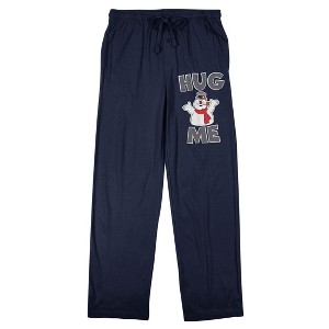 Frosty The Snowman Hug Me Men's Navy Sleep Pajama Pants - 1 of 4