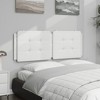 vidaXL Headboard Cushion White 53.9" Faux Leather - 3 of 4