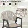 Outdoor Dining Set, 59 Inch Patio Furniture Set with PE Wicker Chairs, All-Weather Resistant Aluminum - 3 of 4