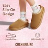 CUSHIONAIRE Keto Kids Slippers - Cozy Slip On Mule House Shoes with Faux Fur Lining and Cushioned Memory Foam Comfort - 3 of 4