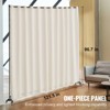 VEVOR Room Divider, Portable Panel Room Divider with Wheels Curtain Divider Stand, Freestanding Room Divider Privacy Screen for Office, Beige - 3 of 4