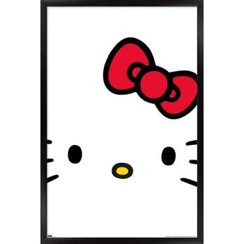 Trends International Hello Kitty - Punk Framed Wall Poster Prints Black  Framed Version 14.725 x 22.375