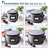 StorageBud Fine China Storage Containers Hard Shell, Durable Dinnerware Storage Box with Dividers - 4 of 4