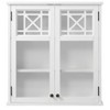 27"x29" Derby Wall Mounted Bath Storage Cabinet with Glass Doors White - Alaterre Furniture - 2 of 4