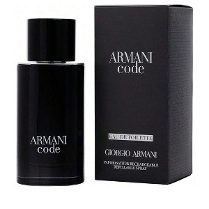 Armani Code By Giorgio Armani Men Tonka Bean, Tobacco, Leather, Star Anise, Olive Blossom Edt Spray Refillable 2.5 Oz - 1 of 1