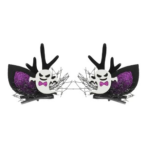 Unique Bargains Fashion Duckbill Clip House Halloween Hair Clip 1 Pair - 1 of 4