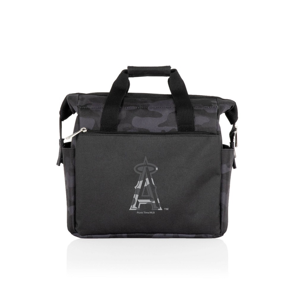 Photos - Food Container MLB Los Angeles Angels On The Go Soft Lunch Bag Cooler - Black Camo