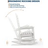 HDPE Outdoor Patio Adirondack Rocking Chairs Set - 2 of 4