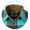 Gioberti Men's Long Sleeve Brushed Flannel Plaid Checkered Shirt with Corduroy Contrast - 2 of 4