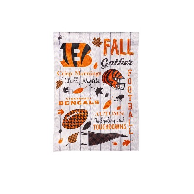 Evergreen Cincinnati Bengals Garden Flag 12 x 18 Inches Indoor Outdoor Decor