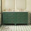 Bella Depot 30'' Bathroom Vanity with Sink, Free Standing Single Vanity Set with 3 Drawers(2PCS) - 2 of 4