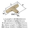 Amerock St. Vincent Cabinet or Furniture Knob - 4 of 4