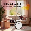 StarQuest Junior 3-Piece Drum Set, Metallic Wine Red Finish with Bass, Snare, Tom and Crash Cymbal, Perfect for Young Drummers and Beginners - 2 of 4