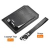 Unique Bargains Backpack PU Holder Identifier Card Luggage Tag with Strap 4 Pcs - 3 of 4
