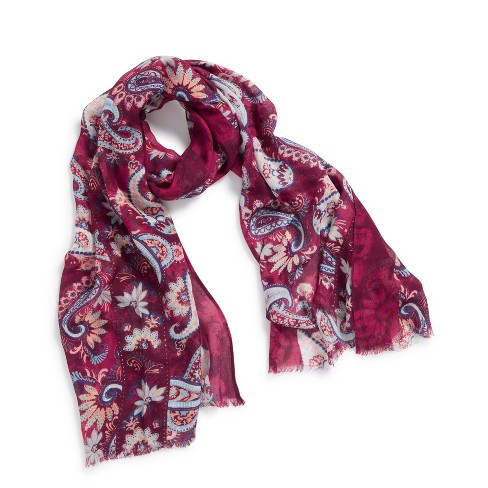 Vera Bradley Women's Rayon Soft Fringe Scarf Paisley Jamboree