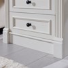 Nightstand with Charging Station & 2 Drawers, Farmhouse 26in Tall Nightstands with Roman Column, End Table for Bedroom - 4 of 4
