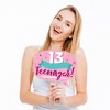 Big Dot of Happiness Girl 13th Birthday - Official Teenager Birthday Party Photo Booth Props Kit - 20 Count - 3 of 4