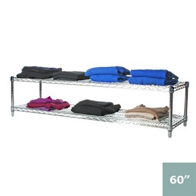 Shelving.com Chrome Wire Shelving with 2 Tier Shelves -
