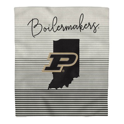 NCAA Purdue Boilermakers Ultra Fleece State Stripe Blanket