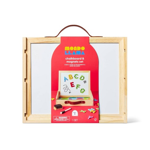 Chalk Board And Magnets Drawing And Coloring Kit - Mondo Llama