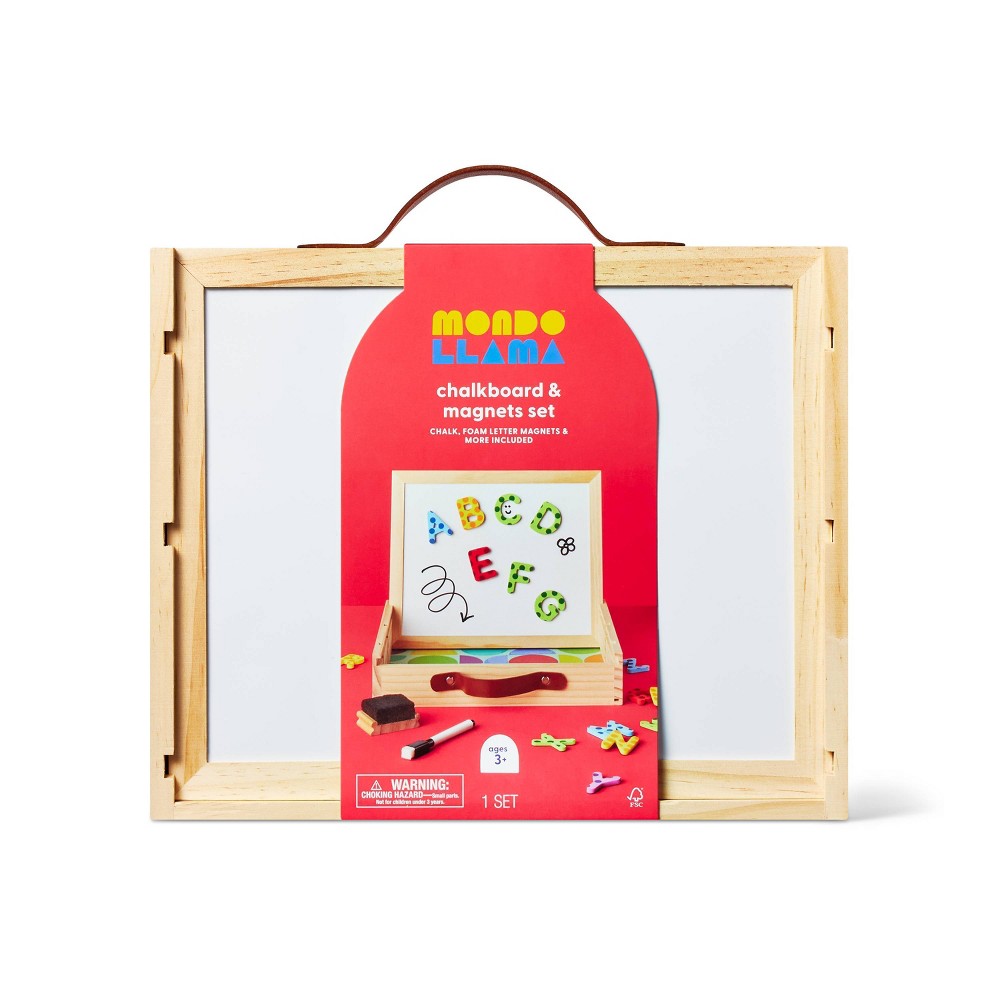 Photos - Accessory Chalk Board and Magnets Drawing and Coloring Kit - Mondo Llama™