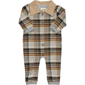 Boy's Lumberjack Romper - ME & HENRY - 1 of 1