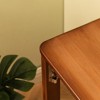ORRD  Bamboo Folding Desk for Small Spaces, Space-Saving Computer Desk for Home Office, Dorm & Bedroom,Walnut - 4 of 4