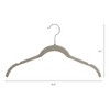 REGALWOVEN Non-Slip Durable Space Saving Velvet Clothes Hangers 10 Pcs - 2 of 4