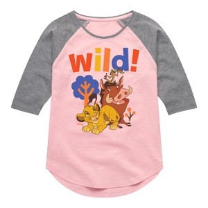 Girls' - Disney - Wild! Shirt Tail Raglan Graphic T-shirt - 1 of 3