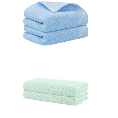 REGALWOVEN Bath Hands Towel Sets For Bathroom, Gym, SPA 2 Pack