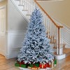 National Tree Company 7.5 ft. Snowy Hamilton Spruce Tree with Cool White LED Lights - 2 of 4
