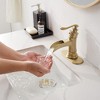 BWE Single Hole Single-Handle Low-Arc Bathroom Faucet - 3 of 4